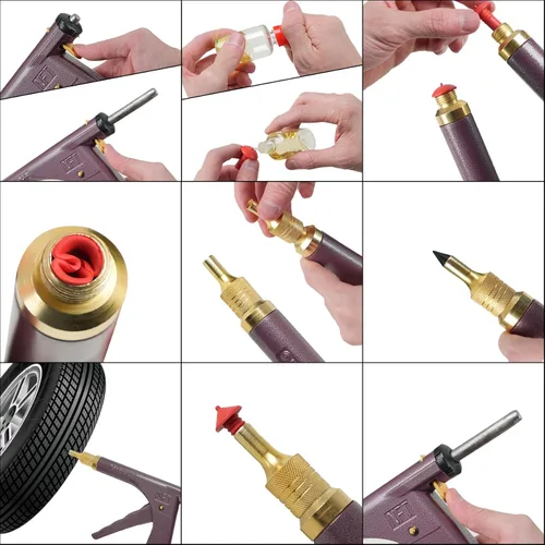 Miniatura 4 de Kit de tapones para neumáticos, kit de reparación de neumáticos, kit de enchufe de neumáticos de hongo, herramientas de reparación de neumáticos
