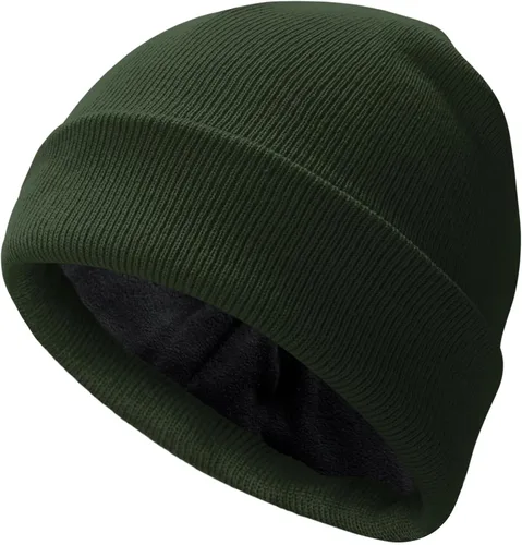 Miniatura 25 de PFFY Beanie for Men Women Unisex Knit Cuffed Plain Winter Thick Lined Beanies Hats