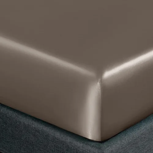 Miniatura 32 de Homiest Juego de sábanas de satén de lujo de 3 piezas con bolsillo profundo, 1 sábana bajera + 1 sábana encimera + 1 funda de almohada