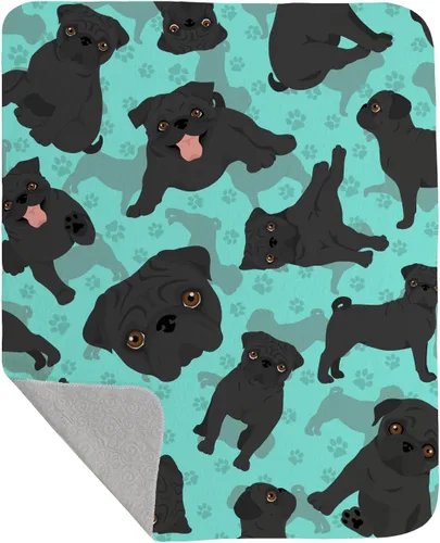 Miniatura 84 de Caroline's Treasures MLM1042LQB Airedale Terrier - Manta acolchada de 50 x 60 pulgadas, diseño de ilustraciones para cama, sofá, suave y ligera