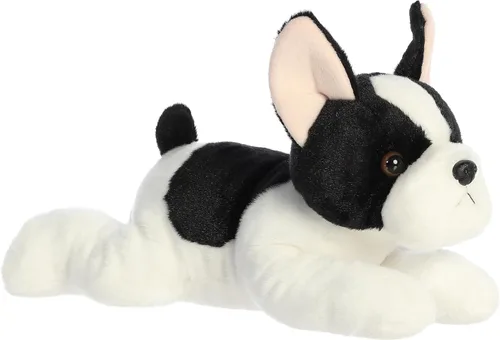 Aurora® Adorable Flopsie™ - Animal de peluche con diseño de cachorro de bulldog francés, facilidad para jugar, compañeros intemporales, color