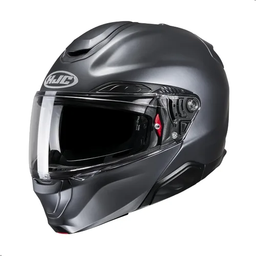 Miniatura 4 de Casco modular sólido para motocicleta HJC RPHA 91 con visor HJ-37 Pinlock, aprobado por DOT (Negro, X-Pequeño)