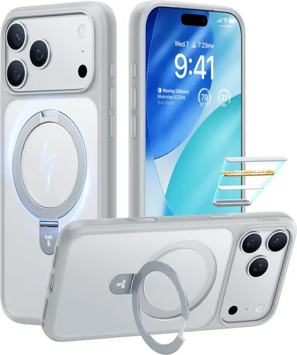 Miniatura 19 de TORRAS Funda magnética para iPhone 13 Pro Max de 6.7 pulgadas [compatible con Magsafe] con soporte, [protección contra caídas de grado militar] a