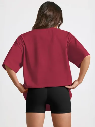 Miniatura 61 de Trendy Queen - Camisetas de entrenamiento de moda para mujer, camisetas atléticas de manga corta para verano y primavera, disponibles en tallas