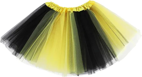 Miniatura 40 de Century Star Tutú de 4 capas para niñas pequeñas, faldas de ballet de tul para baile de princesa, esponjoso, para fiestas de cumpleaños de 2 a 8 años