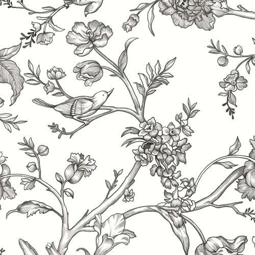 Miniatura 15 de Safiyya Papel Tapiz Despegar y Pegar Floral Vintage Papel de Contacto 17.3" x 78.7" Papel de Pared Amigable para Inquilinos Autoadhesivo Removible