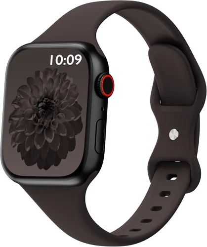 Miniatura 11 de Bandas delgadas de silicona deportivas compatibles con Apple Watch de 38mm 42mm 40mm 44mm 41mm 45mm 46mm 49mm, correa de repuesto delgada y estrecha