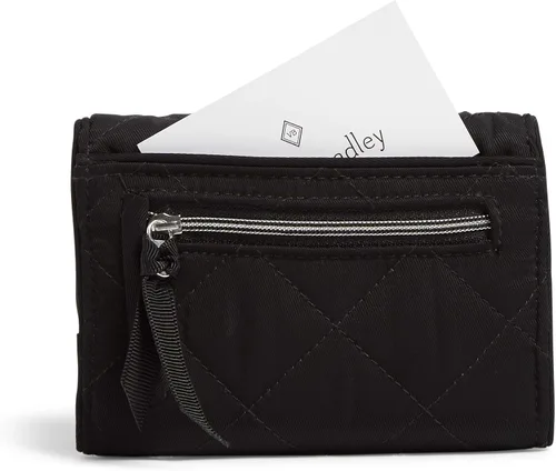 Miniatura 3 de Vera Bradley Cartera compacta Riley de sarga para mujer con protección RFID
