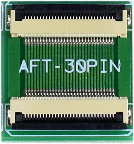 Miniatura 3 de VSDISPLAY 30Pin a 30Pin ZIF 0.020 in Adaptador de conector con cable plano de extensión FFC Extend