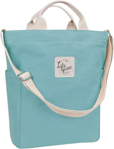 Bolso de mano Lily Queen para mujer, de lona, bolso cruzado de trabajo o para colgar del hombro