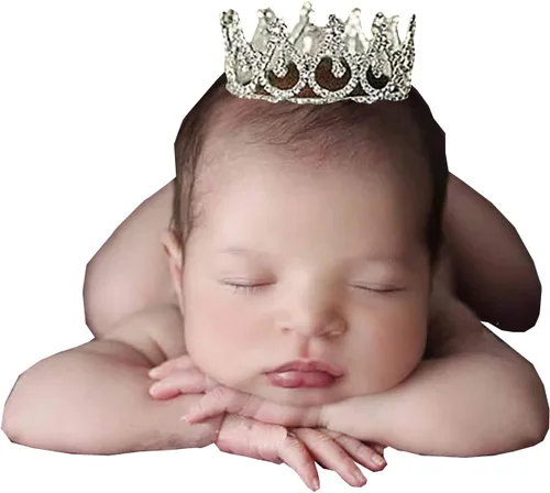 Miniatura 8 de Diadema para sesiones de fotos para recién nacidos, de cristal, princesa, fiesta, accesorios de fotografía Corona 2