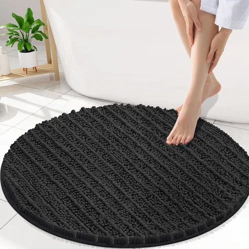 Miniatura 274 de Smiry Alfombras de Baño 24x16 pulgadas, Alfombras de Baño de Chenilla Extra Suaves y Absorbentes, Respaldo de Goma Antideslizante, Lavable a Máquina
