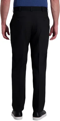 Miniatura 2 de Haggar Hombre Cool Right Performance Flex Solid Classic Fit Pantalón de parte delantera plana