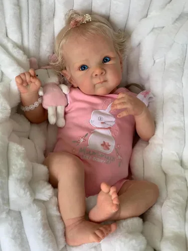 Miniatura 7 de Muñecas de bebé Reborn de 19 pulgadas, tela suave con peso, cuerpo de silicona, muñeca recién nacida, muñecas de bebé realistas que se ven reales