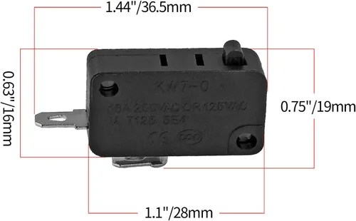 Miniatura 2 de 6 piezas de repuesto para interruptor de puerta de horno microondas W10269458 W10727360 W10269460 SZM-V16-FC-61 SZM-V16-FC-62 SZM-V16-FC-63