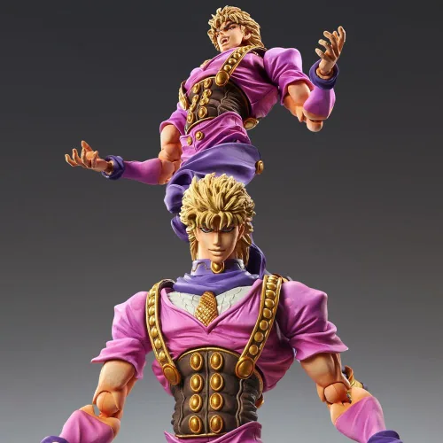 Miniatura 4 de QAHEART Figuras de Brando Kujo Jotaro/Joseph Joestar - Figura de anime, estatuas de acción ultra movibles, adornos Estrella Platino Púrpura