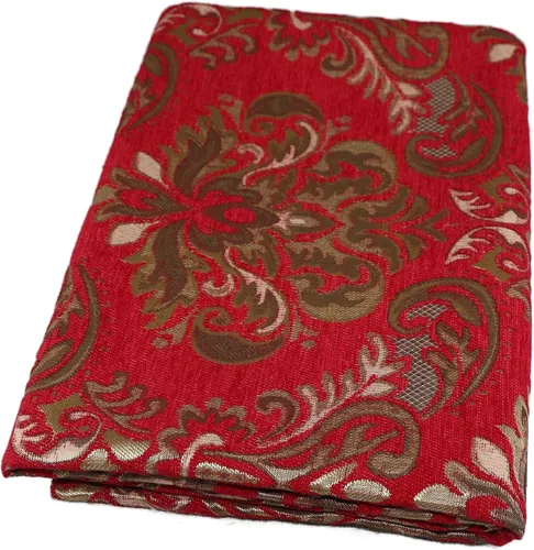 Miniatura 10 de TinaKim Tela de Tapicería Floral, Jacquard Damasco de Chenilla, para Recubrir Sillas de Muebles y Sofás (Azul, 2 Yardas)