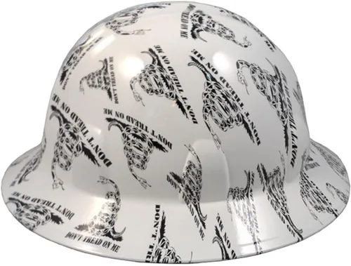 Miniatura 30 de Texas America Safety Company Casco de seguridad con visera completa, diseño patriótico hidroimpreso, con suspensión de 4 puntos y bolsa Primera