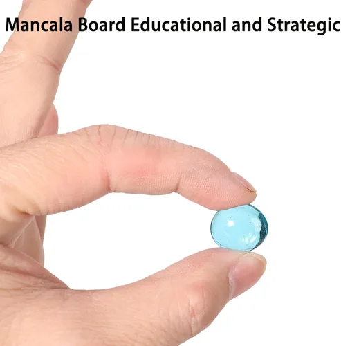 Miniatura 5 de Juego de mesa de madera Mancala, juego de Mancala de tamaño grande con instrucciones, juego de mesa portátil para viajes para niños y adultos