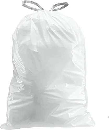 Miniatura 3 de Plasticplace Bolsas de basura de ajuste personalizado, compatibles con simplehuman Code X (100 unidades) forros de basura blancos con cordón de 21