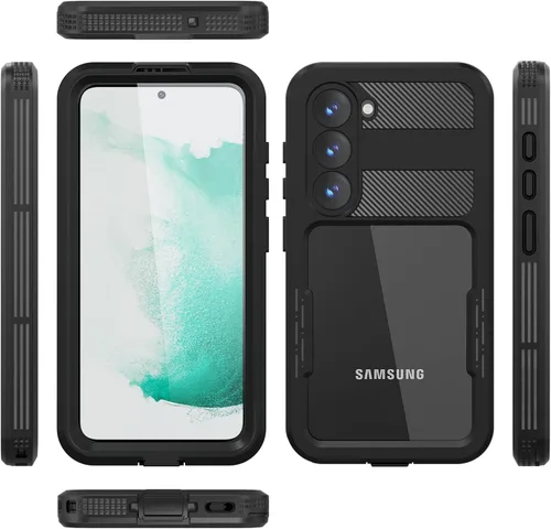 Miniatura 7 de Samsung Galaxy S23 - Funda impermeable a prueba de caídas, Galaxy S23 de cuerpo completo, funda totalmente sellada con protector de pantalla
