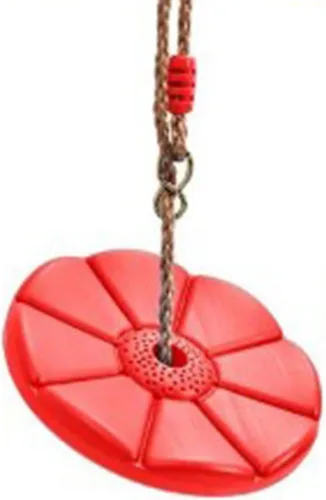 Miniatura 9 de Columpio de disco, cuerda de disco resistente para accesorios de patio de recreo (rojo)