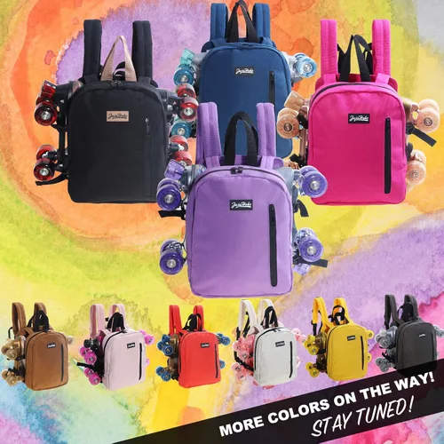 Miniatura 3 de JajaHoho Bolsas para patines de ruedas para mujeres y hombres, mochila multifuncional deportiva para patines de ruedas, patines de hielo, patines
