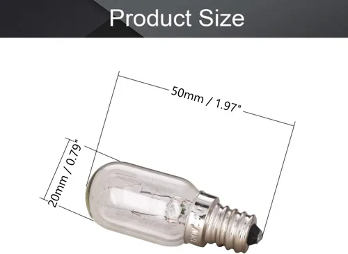 Miniatura 2 de Othmro 1 bombilla de microondas 110-130 V 10 W bombilla de microondas E12, 2700 K cálido horno bombilla reemplazo electrodoméstico, incandescente
