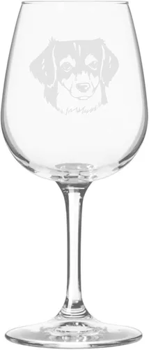 Miniatura 409 de Copa de vino de 12.75 onzas con diseño de perro grabado