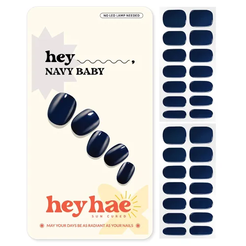 Miniatura 11 de Heyhae Paquete surtido de tiras de uñas de gel semicuradas (paquete de 4) No necesita lámpara LED Fácil de aplicar y quitar, calidad de salón