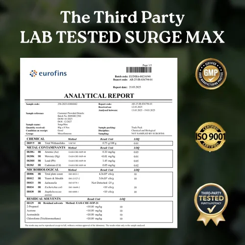 Miniatura 5 de mars by GHC Natural Surge Max Caps Alimentado con Shilajit, Safed Musli y Gokshura Bienestar general - Paquete de 1 60 cápsulas