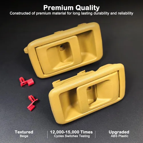 Miniatura 3 de Manijas interiores interiores para Toyota Tacoma 2001-2004, 4Runner 1996-2002, Camry 1987-1991, Tercel 1995-1998, lado del conductor y del pasajero