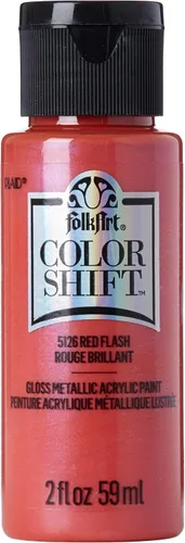 Miniatura 22 de FolkArt Pintura de cambio de color, 2 onzas, Plum Flash 2 Fl Oz Flash de ciruela