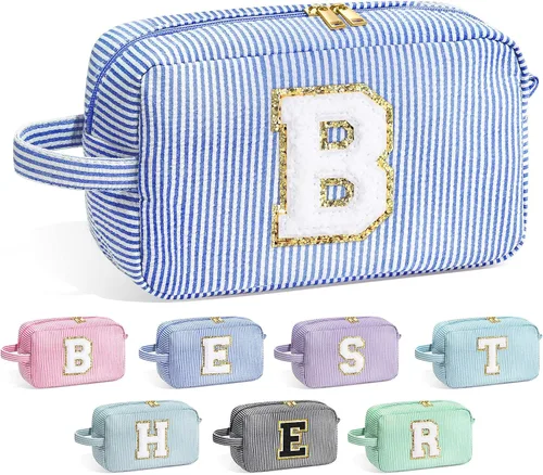 Miniatura 70 de Bolsa de Maquillaje con Inicial YOOLIFE - Regalos de Cumpleaños para Mujeres, Niñas, Mamá, Hija, Amigas, Hermana, Maestra, Regalos de Propuesta