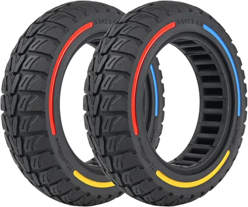 Miniatura 17 de Reemplazo de neumático sólido todoterreno de 9.5 x 2.5-6.1 para NIU KQi3 Pro/Max/Sport Scooter - Sin pinchazos, mantenimiento sin complicaciones