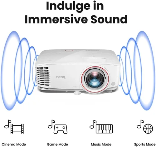 Miniatura 6 de BenQ TH671ST Proyector para juegos de corto alcance de 1080p Modo para acción intensa de retraso de baja entrada 3000 lúmenes Keystone