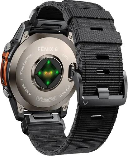 Miniatura 13 de Compatible con Garmin Fenix 6 Correa de reloj para Fenix 8 47mm/8 Pro 47mm/Fenix 7/Fenix 6 Pro/5/5 plus, 22 mm Quickfit Nylon Sport Correa de reloj