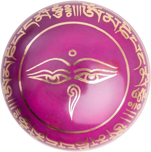 Miniatura 5 de Juego de cuencos tibetanos cantadores - Fácil de tocar para principiantes - Cuencos auténticos y elaborados a mano para meditación de atención Rosa