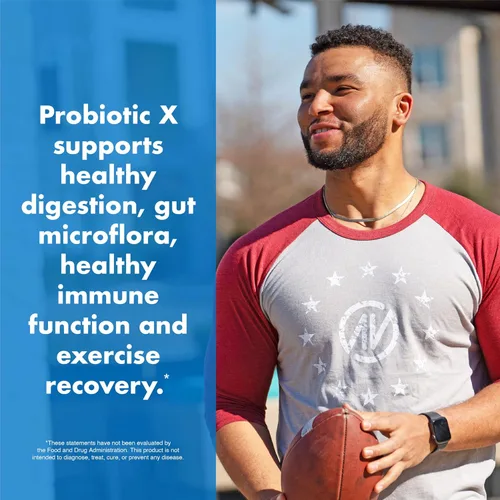 Miniatura 7 de Suplemento probiótico ProbioticX para mujeres y hombres por NutraOne - Probióticos para la salud digestiva y el apoyo inmunológico* (30 cápsulas)