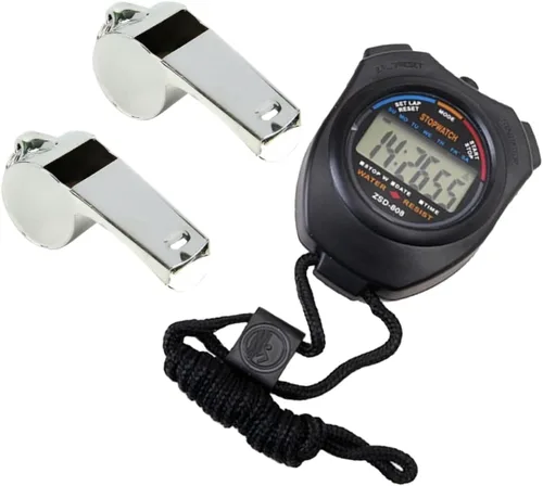 Miniatura 4 de BESPORTBLE Pcs Cronómetro de cuenta regresiva silbatos de doble canal temporizador electrónico para actividades deportivas Correr Carreras Natación