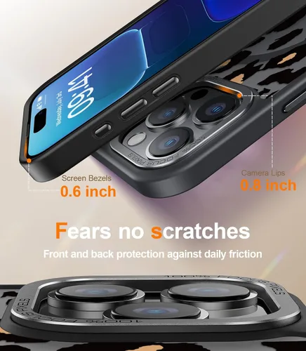 Miniatura 26 de Goodon para iPhone 15 Pro Max con protector de pantalla de privacidad, compatible con Magsafe, funda translúcida mate a prueba de golpes - Linda