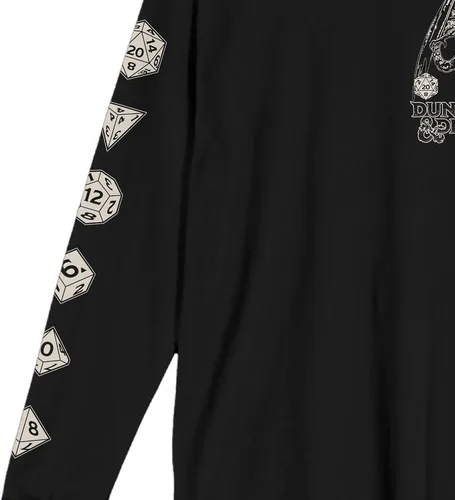 Miniatura 4 de Dungeons & Dragons Drawing & Dice Art Camiseta negra de manga larga para adultos