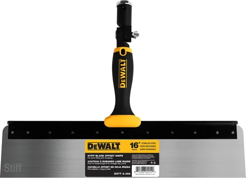 Miniatura 4 de DEWALT Cuchillo offset de 18 pulgadas, hoja STIFF de acero inoxidable de 0.024 in Mango de agarre suave DXTT-2-390