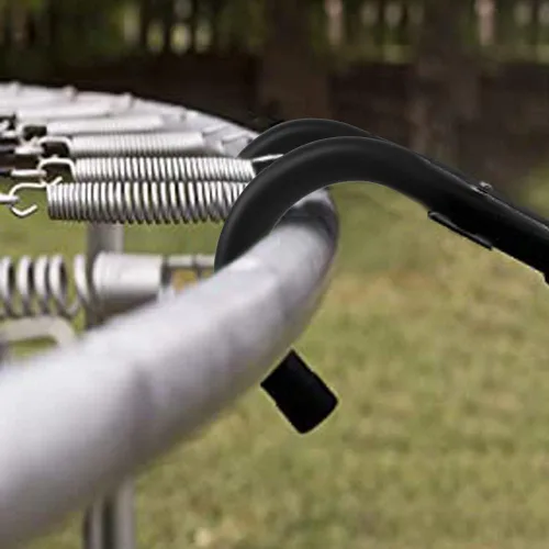 Miniatura 7 de Eurmax USA - Escalera deslizante universal para cama elástica fácil de montar, acero resistente, accesorio para trampolín para niños, para subir