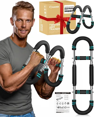 2026 New Saker PowerTwist Arm Trainer, Adjustable Forearm Strengthener, Arm Exercise and Chest Workout Equipment for Home Gym, for Men, Ideas for