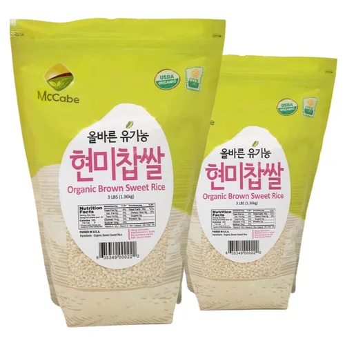 Miniatura 9 de McCabe Arroz dulce orgánico – Arroz pegajoso glutinoso Arroz orgánico sin gluten y sin OGM rico en fibras y minerales Certificado orgánico USDA