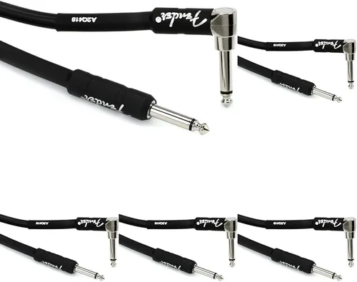 Miniatura 8 de Fender Cable de instrumento de serie Professional, cable de guitarra de 10 pies, listo para escenario con diseño antitorceduras, negro
