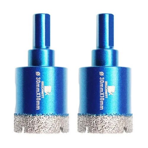 Miniatura 10 de Juego de brocas de núcleo de diamante seco, BRSCHNITT 1/4"*2, 5/16", 3/8" sierra de agujeros de diamante y brocas de carburo de 1/4"*3, 5/16"*2
