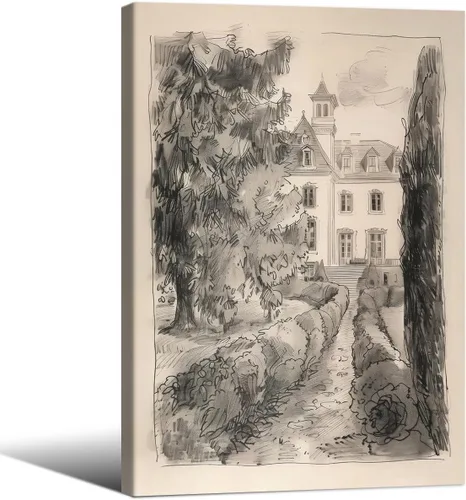 Miniatura 8 de Haitunone Arte de Pared de Lectura Femenina Victoriana Academia Oscura Libros Melancólicos Póster Pintura al Óleo Antigua Impresiones en Lienzo