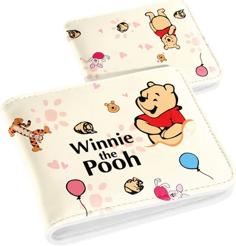 Miniatura 7 de Toyuma Cartera de cuero de dibujos animados para adolescentes y niños, Familia de fuentes 3-Weini, Minimalista